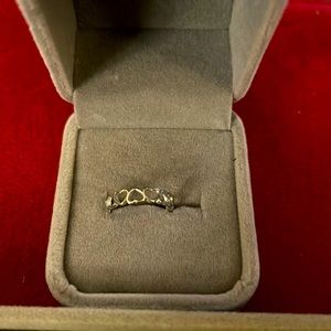 RING Silver Open Heart ♥️ Band 4-6